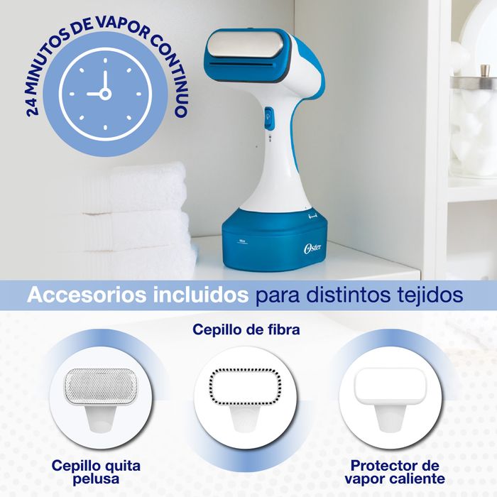 Plancha a vapor vertical portátil Oster® con almohadilla GCSTBS100 - ostercl