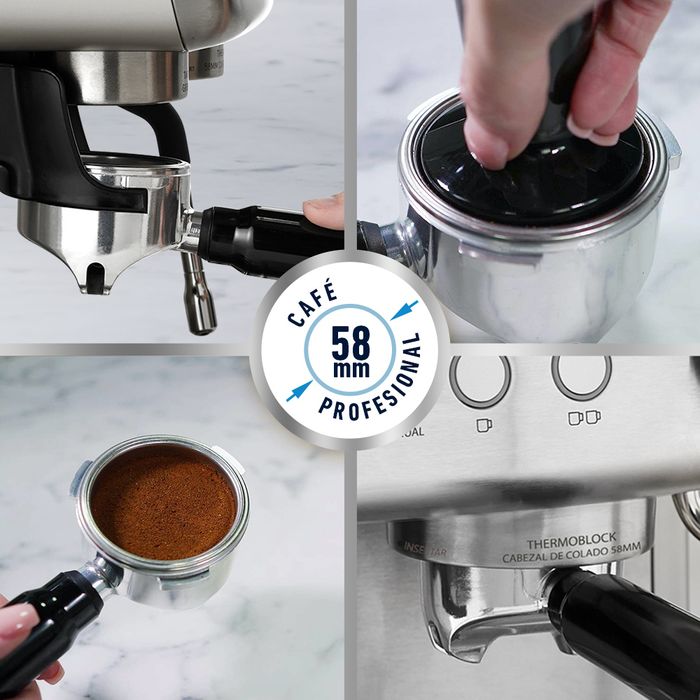 Cafetera para espresso Oster® Perfect Brew 15 bares molino integrado  BVSTEM7300 - ostercl