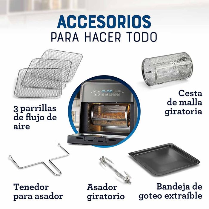 Súper freidora de aire Oster® 10 litros CKSTAFOV3 - ostercl
