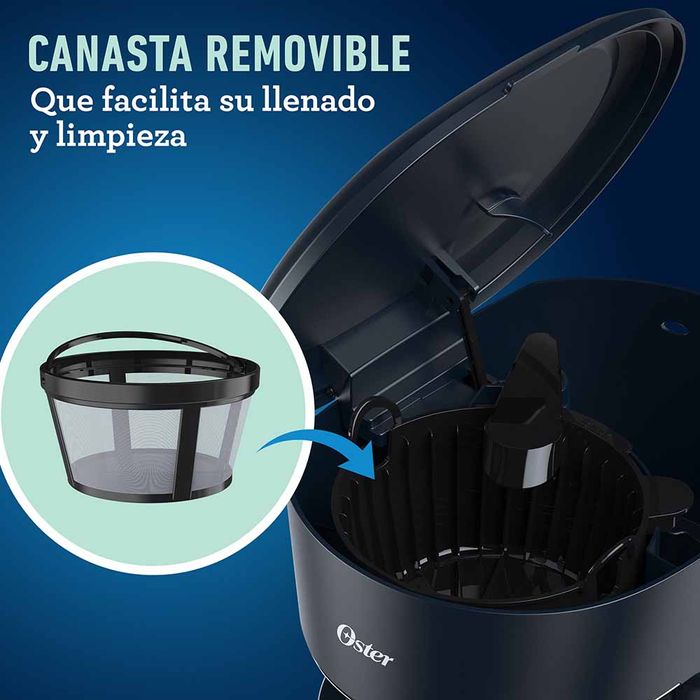 Cafetera programable Oster® de 12 tazas negra con auto apagado BVSTDCP12B -  ostercl