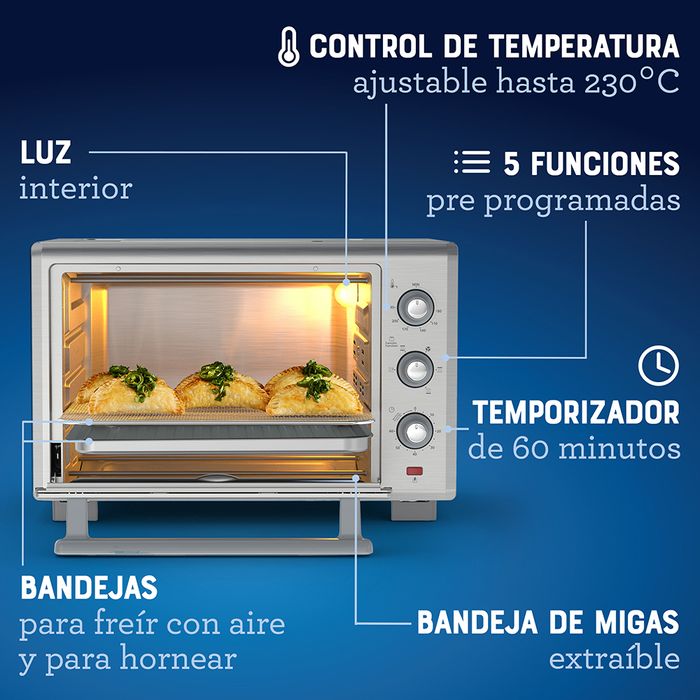 Horno con freidora de aire Oster® de 35L TSSTTVLS35 - ostercl