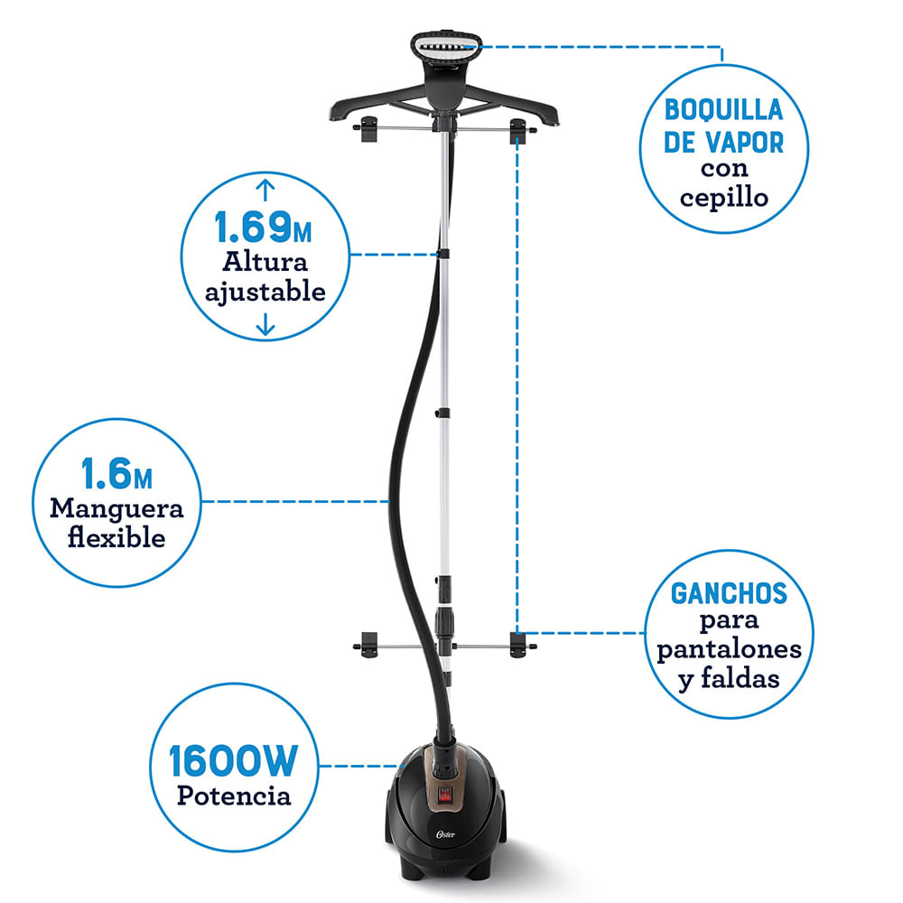 Oster GCSTGS7000 Vaporizador Vertical Negro, foto 10