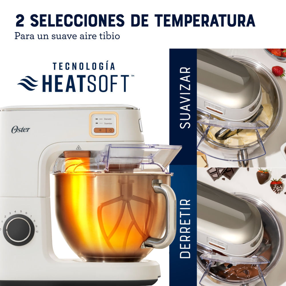 Oster Batidora Planetaria HeatSoft FPSTSMPL4W Blanco, foto 5
