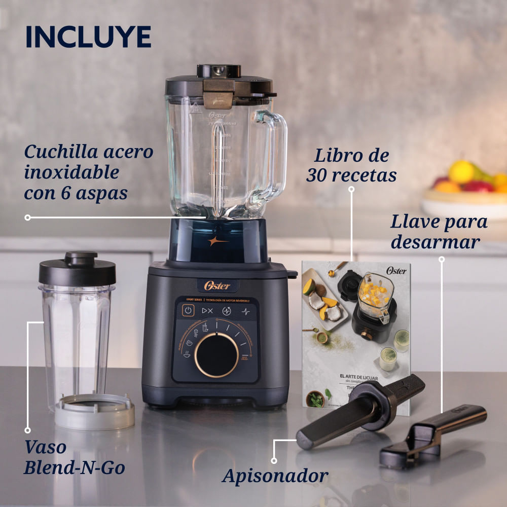 Oster Licuadora Titan 2.5 L Negro BLSTXT-XG, foto 9