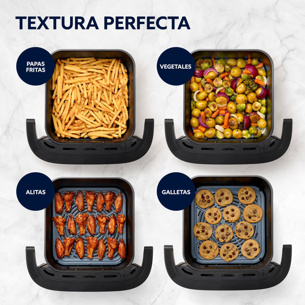 Freidora de aire 8 en 1 Oster® UltraCrisp XL, 10  litros de capacidad, DiamondForce, negro, CKSTAF10UW110, foto 5
